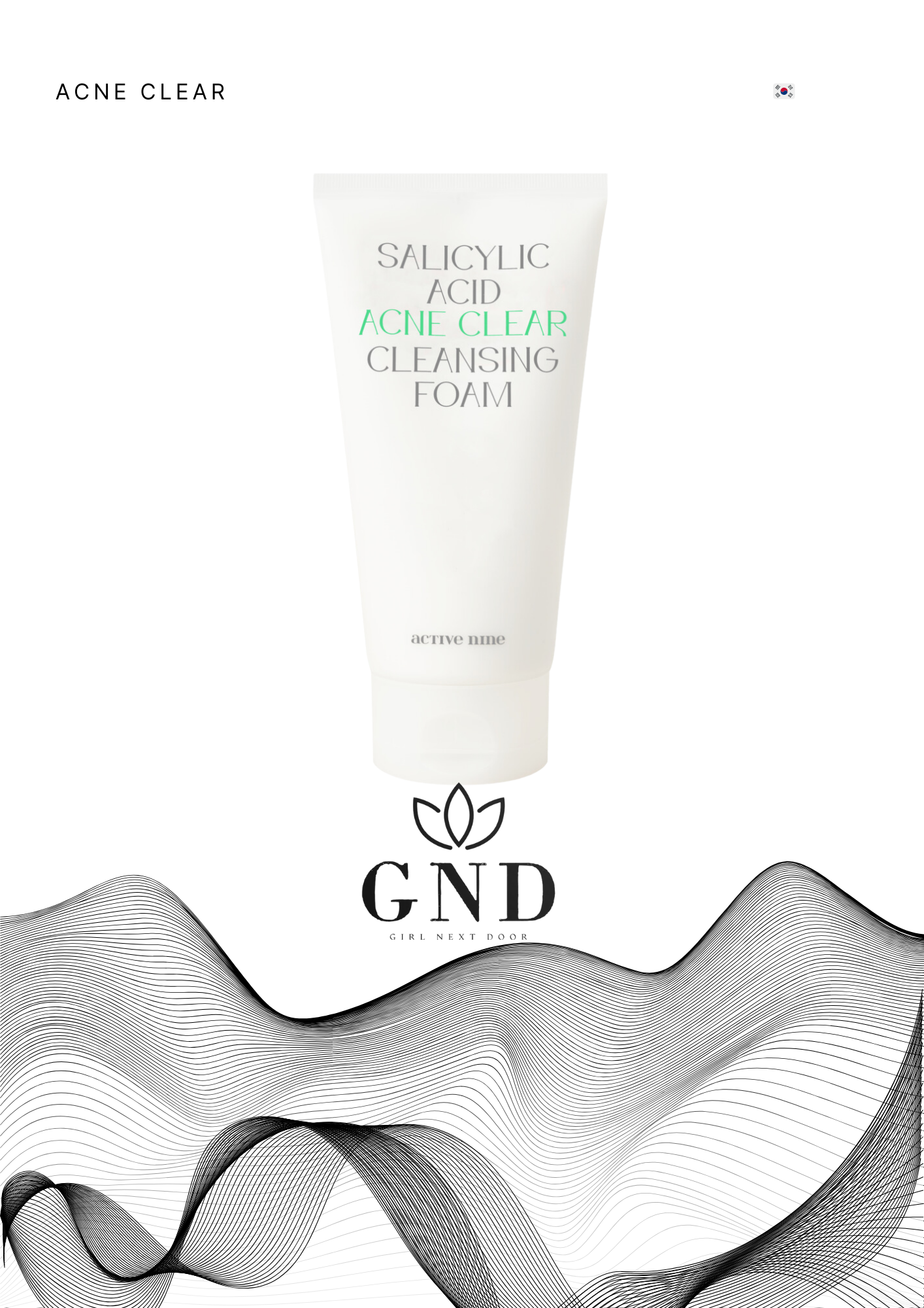 Active Nine Salicylic Acid ACNE CLEANSE cleansing foam