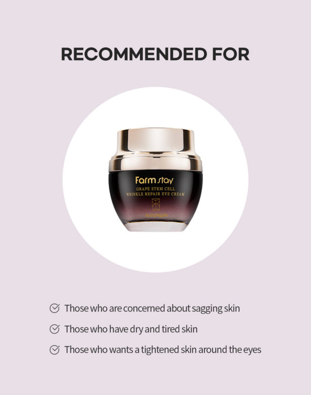 Farm Stay Grape Stem Cell Wrinkle Repair Eye Cream 50ml