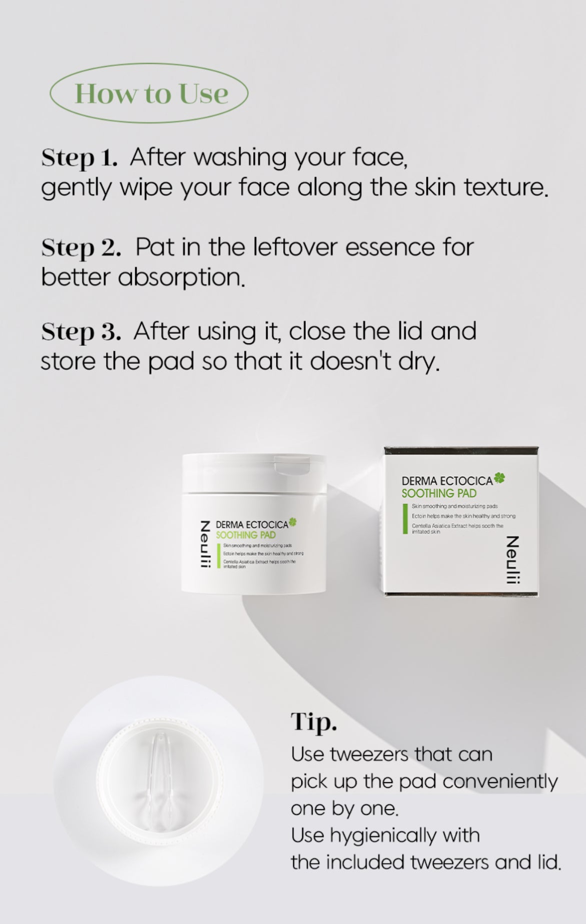 Neulii - Derma Ectocica Soothing Pad 60 pcs