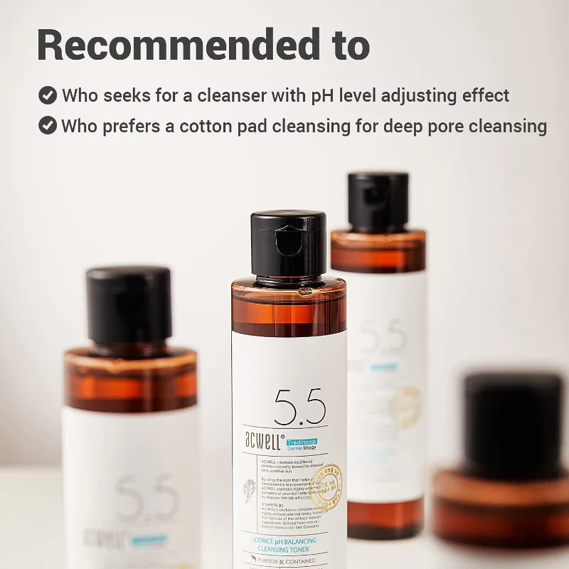 ACWELL Licorice pH Balancing Korean Toner - Cleansing
