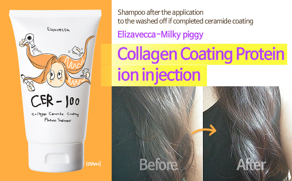 Elizavecca, CER-100, Collagen Ceramide Coating Protein Treatment (100 ml)