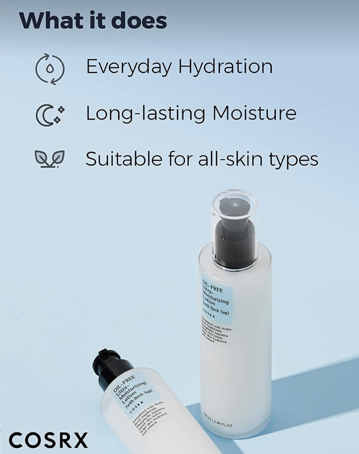 Cosrx Oil-Free Ultra-Moisturizing Lotion with Birch Sap