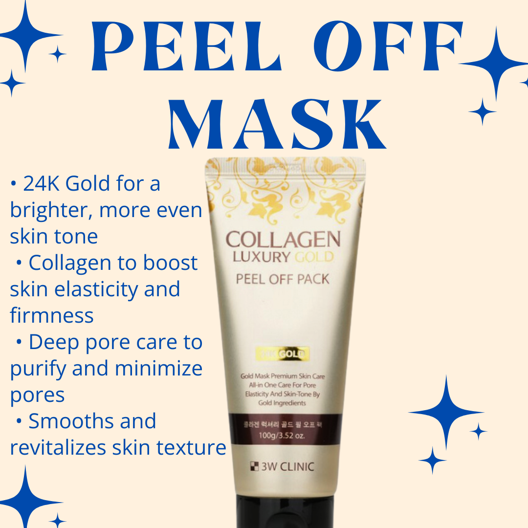 3W Clinic Collagen Luxury Gold Peel Off Pack – 100g